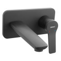 Potinkinis-sienas izlietnes maisītājs FERRO Stratos Black 180 mm, BSC3PABL