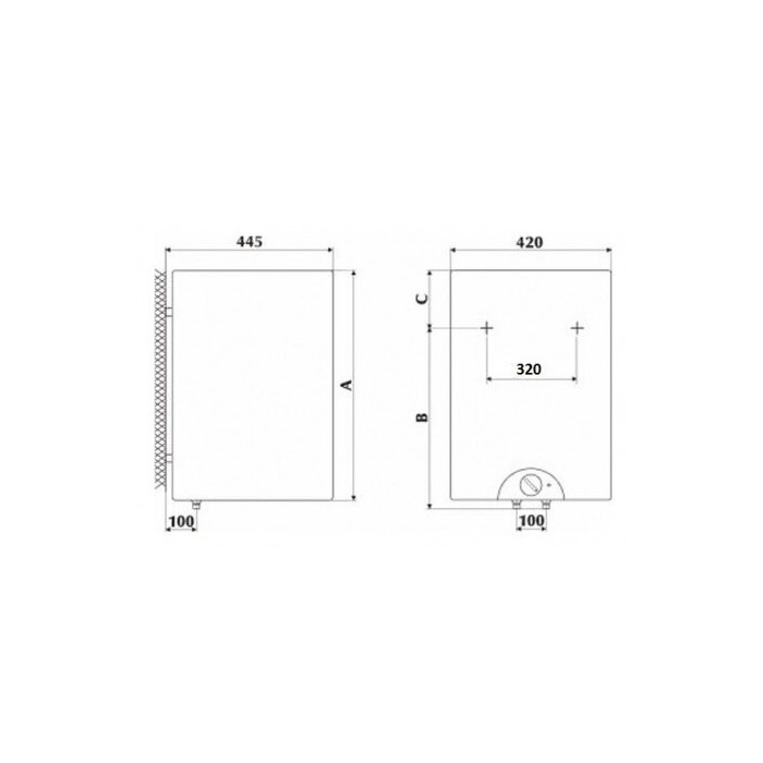 Electric vertical water heater GORENJE OTG 120 L SLSLIM