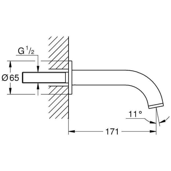 Snapas vannām GROHE Atrio 171 mm, 13139003