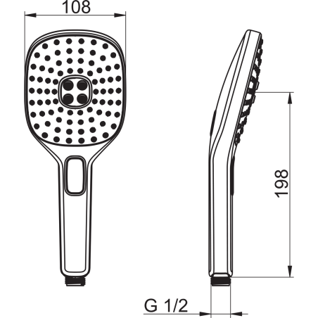 Dušas galva ORAS Hydractiva Style, 243403