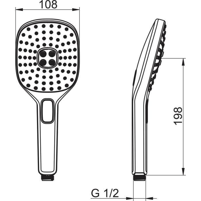 Dušas galva ORAS Hydractiva Style, 243403