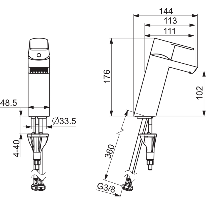 ORAS Stela basin mixer, 4810F