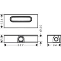Dušo noteku komplekti HANSGROHE RainDrain Flex + uBox
