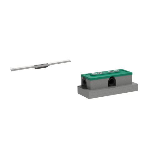 Dušo noteku komplekti HANSGROHE RainDrain Flex + uBox