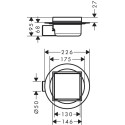 Трап HANSGROHE RainDrain Spot, 56055800