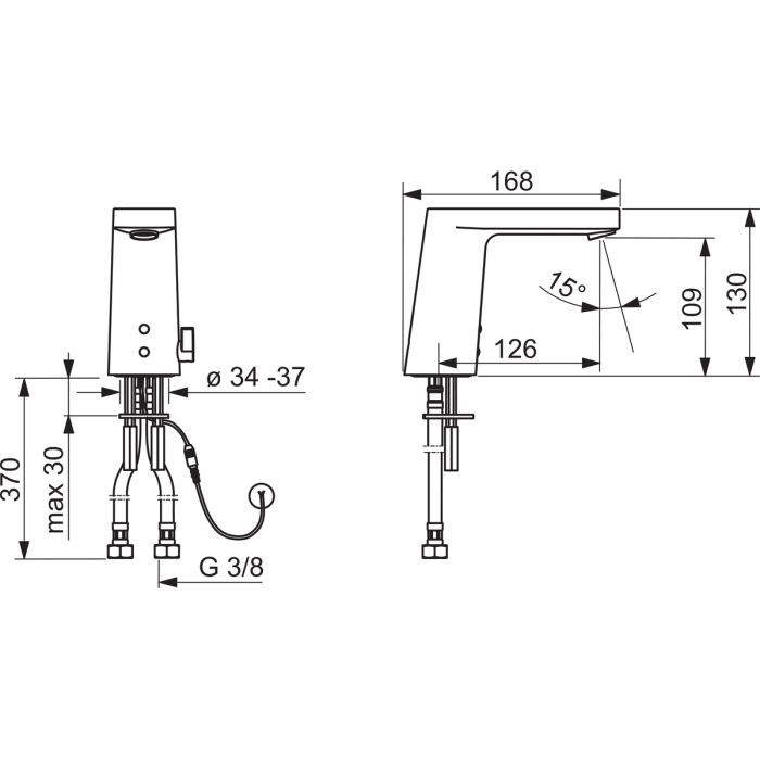 Contactless faucet ORAS Electra, 6125FZ