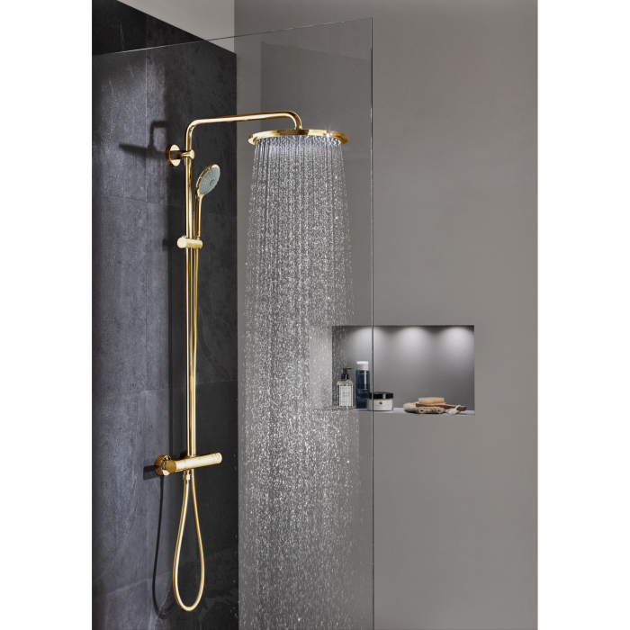 Termostatiska vannas-dušas sistēma GROHE Euphoria 310 ar rokas dušu Euphoria 110 masāža