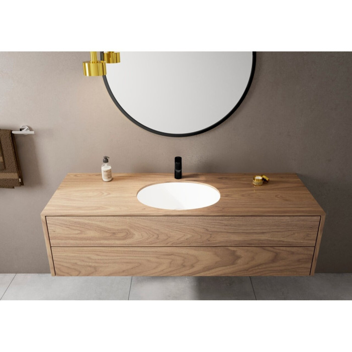 Izlietnes maisītājs ar apakšvārstu HANSGROHE Vernis Blend 70, melns-matēts, 71550670
