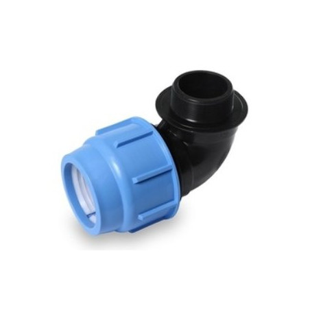Plastmasas aizveramā elkoņa PE caurulei SAB 50 x 1 1/4"" ārpuse