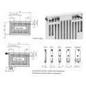 KERMI FTV bottom loading radiator 33 x 500 x 1000