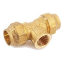 Brass three-way fitting for PE pipe GENERAL PARTS 32 x 1"" middle